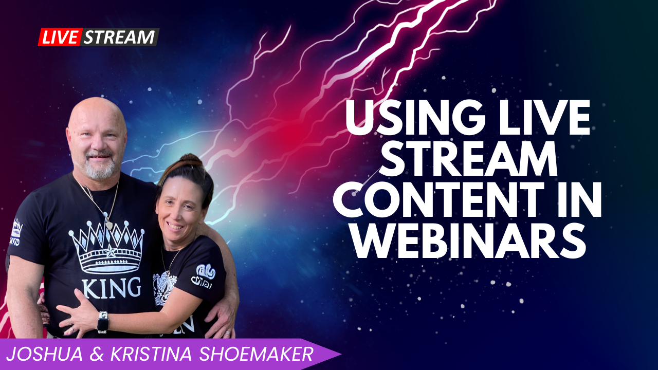 Using Live Stream Content in Webinars